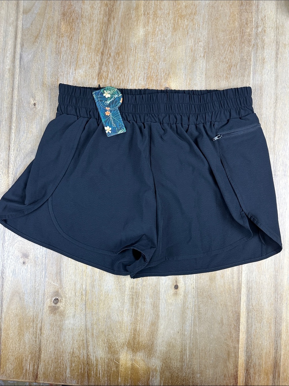 Blooming Jelly Lined Running Short with Zipper Pocket